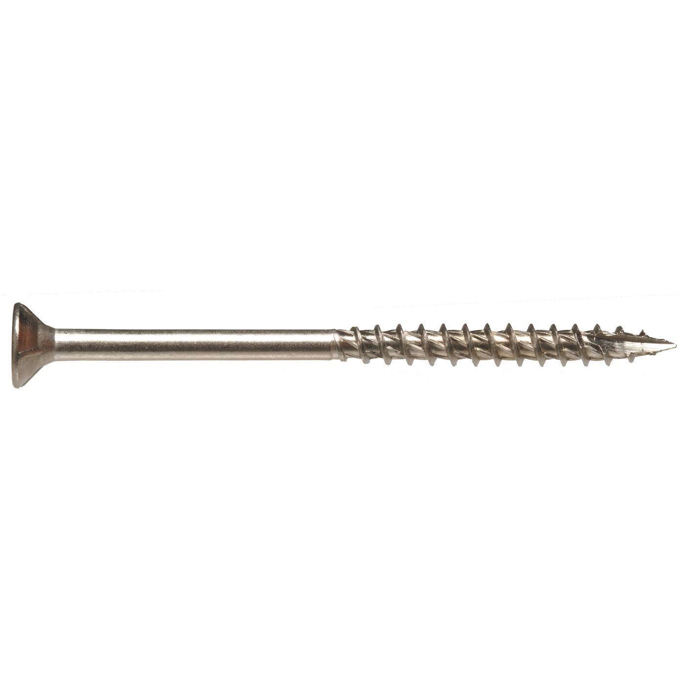 Square Drive Head 65 per Package Fastap Tech7 SS134SQ #8 x 1-3/4 Stainless Steel Self Drilling Wood Screws 